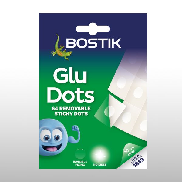  Bostik 2 X Glu Dots Removable Clear Sticky Dots : Arts