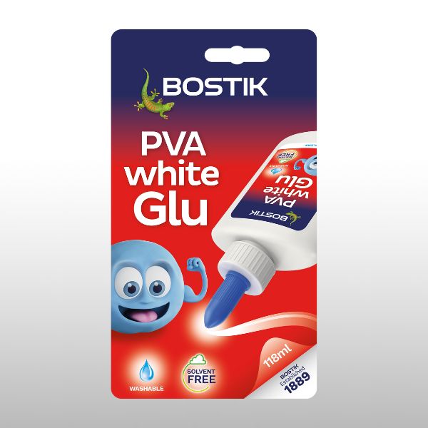 Bostik PVA Glue, Solvent Free Glue for Arts and Crafts, Dries