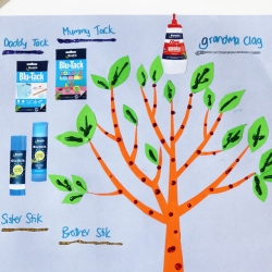 Bostik DIY Australia tutorial Family tree banner image