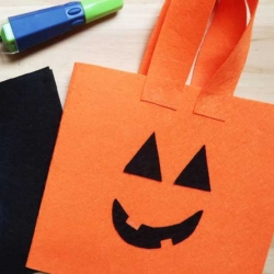 Bostik DIY Romania tutorial Halloween bag banner image