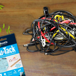 Bostik DIY Hong Kong Tutorial How To Organize Your Power Cords With Blu Tack Step 1