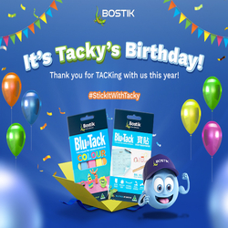 Bostik DIY Hong Kong Stationery BluTack 53rd birthday banner mobile