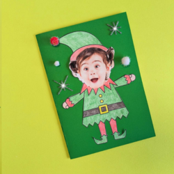 DIY Bostik Ireland Ideas and Inspiration Elf Yourself Card Craft Banner