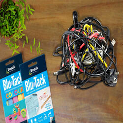 Bostik DIY Hong Kong Mandarin Chinese tutorial how to organize your power cords with blu tack teaser