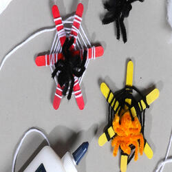 bostik  diy  uk  tutorial  halloween  spiders  banner