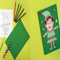 UK ideas elf yourself card craft teaser