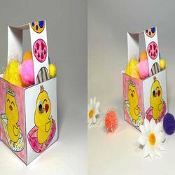Ireland ideas create paper Easter basket step teaser