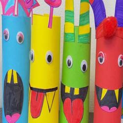 uk ideas inspo halloween craft kids toilet roll monster teaser