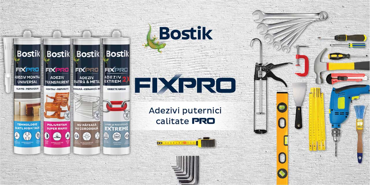 Bostik DIY Romania Fixpro banner image