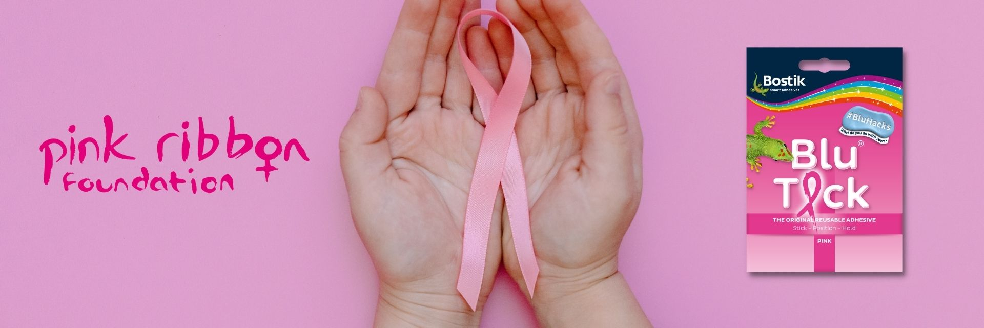 Bostik DIY UK Pink Ribbon Foundation banner image