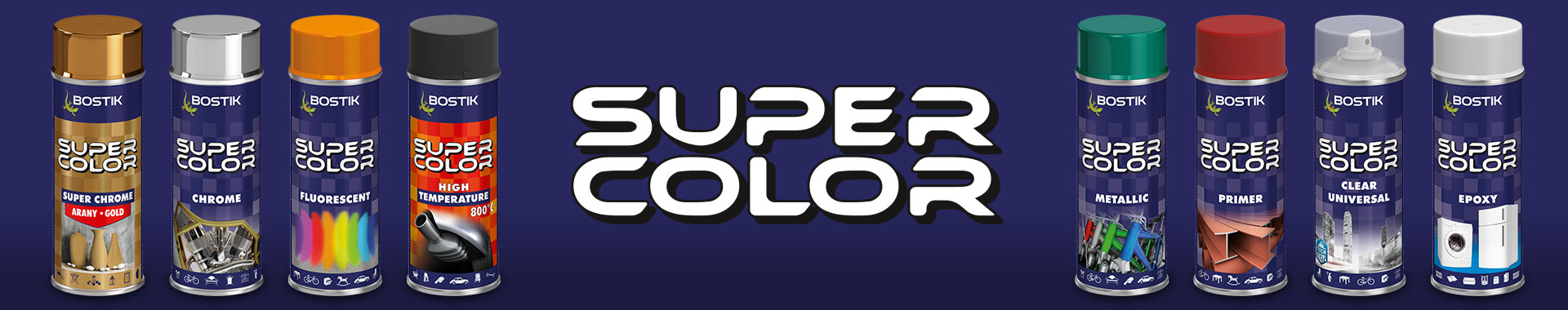 Bostik DIY Hungary Super Color range banner image