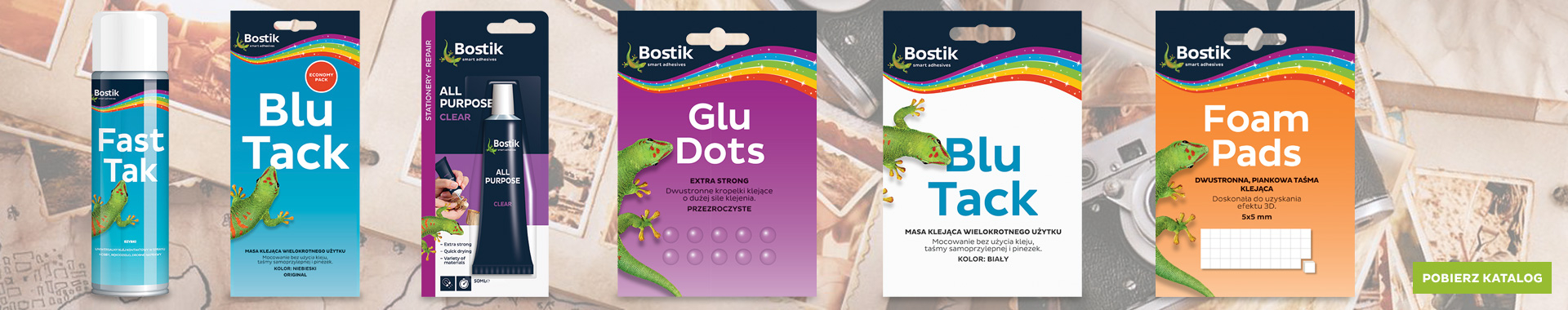 Bostik DIY Poland Stationery range banner image