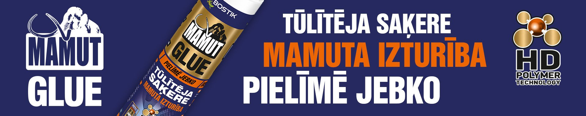 Bostik DIY Latvia Mamut Glue banner image