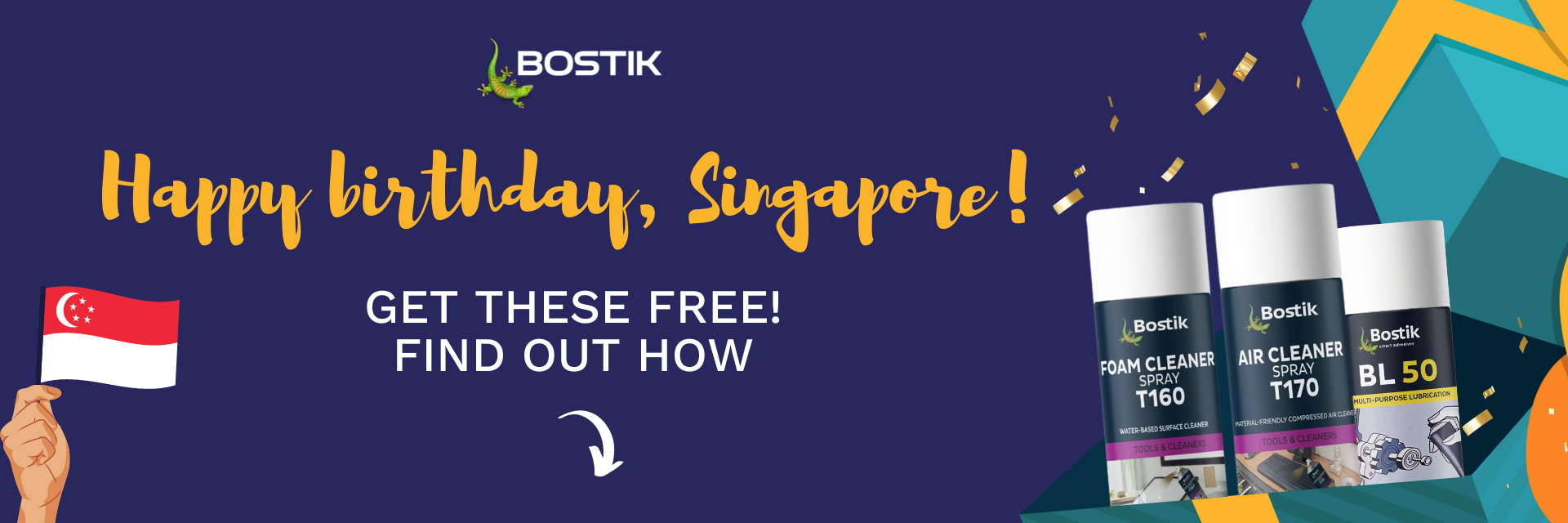 Bostik DIY Singapore campaign national day banner