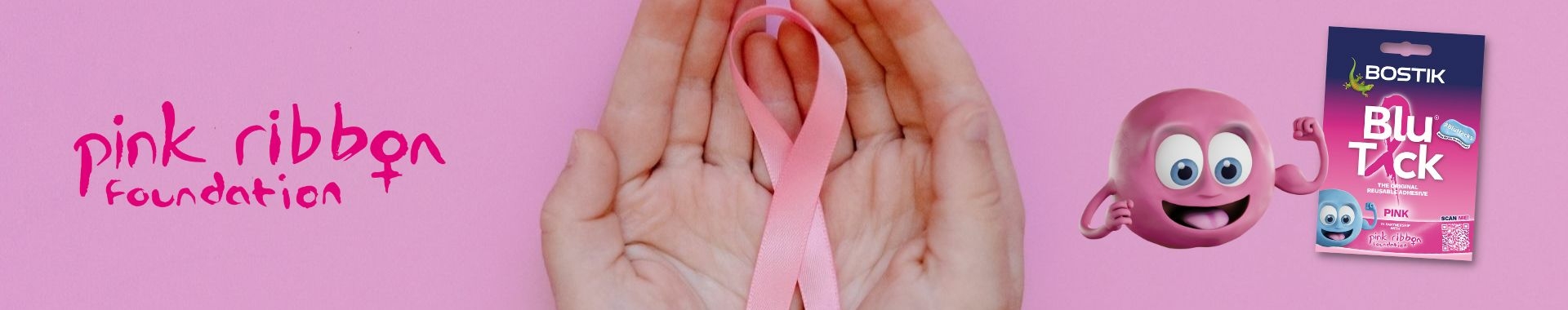 DIY Bostik UK Pink Ribbon Foundation - Banner 2023