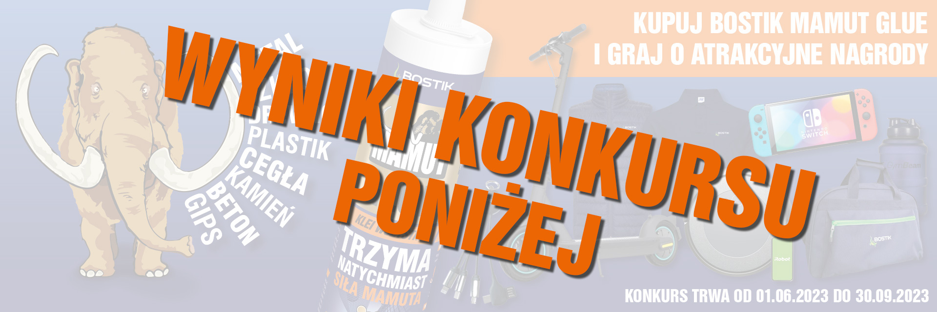 Bostik DIY Poland campaign Mamut glue banner image
