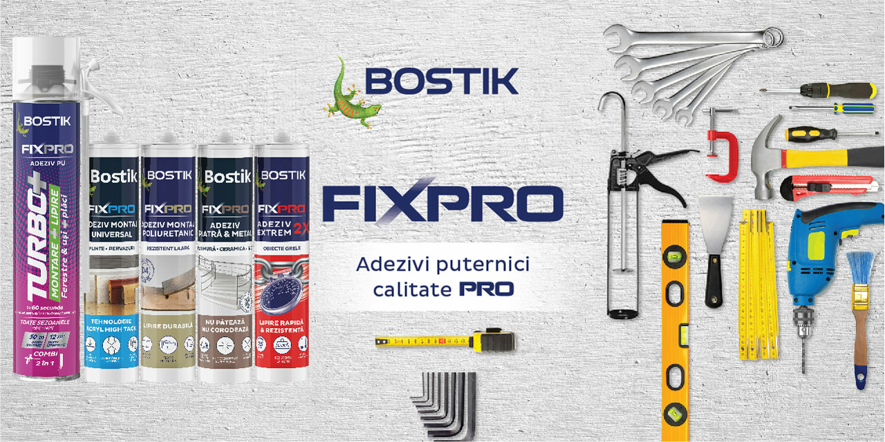 Bostik DIY Romania Fixpro banner image