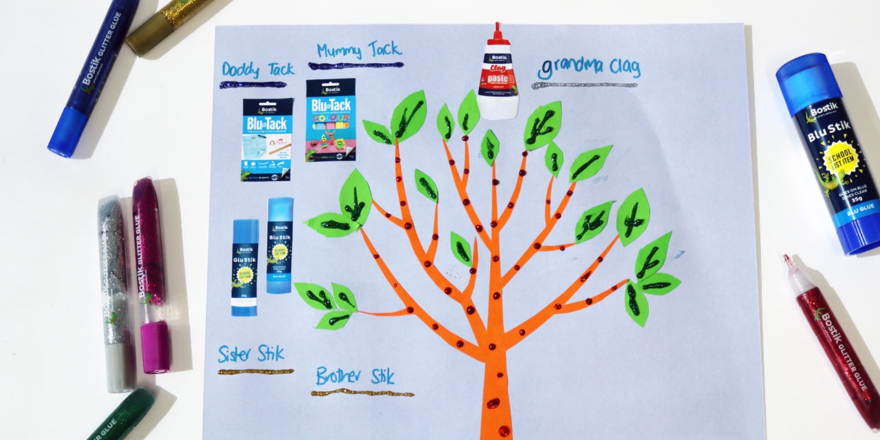 Bostik DIY Australia tutorial Family tree banner image