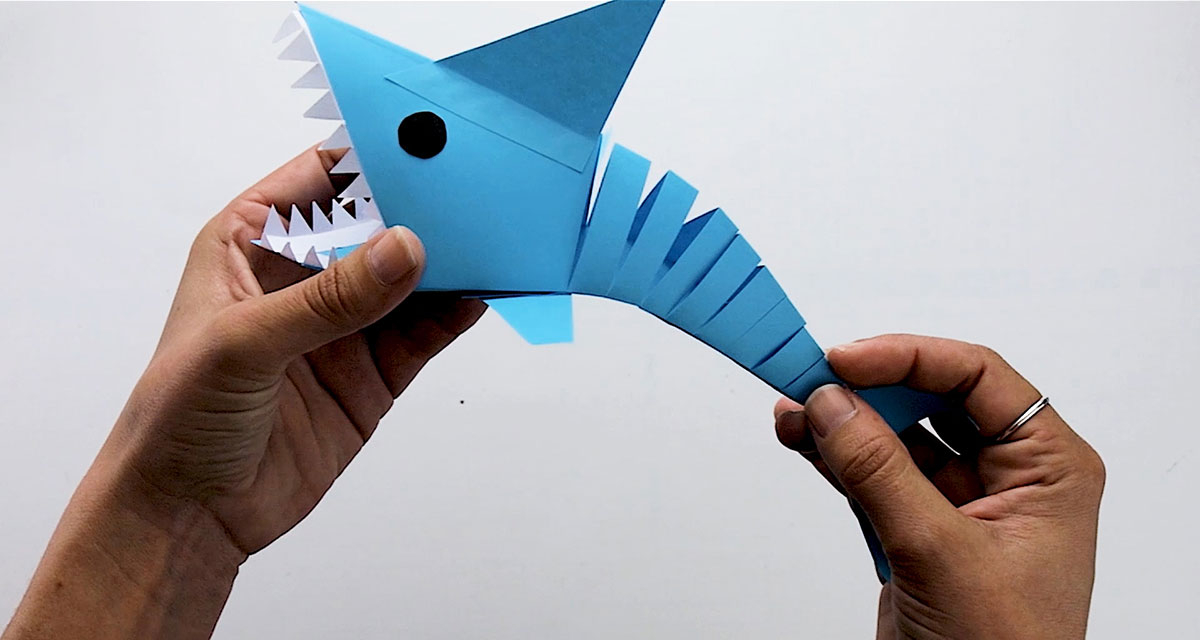 Bostik DIY South Africa Tutorial Paper shark banner