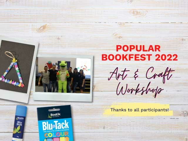 Bostik DIY Singapore Stationery Post Event Campaign  Bookfest banner mobile