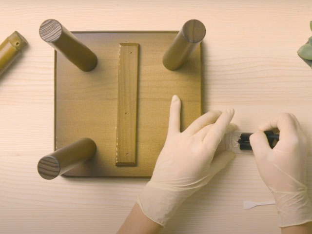 Bostik DIY Poland tutorial how to glue wood step 2