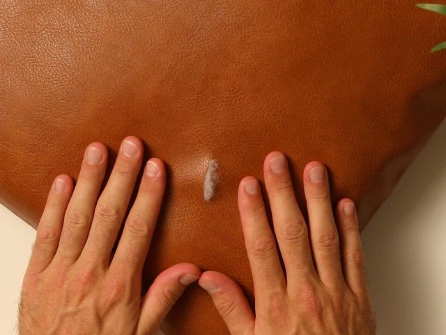 DIY Bostik UK Ideas & Inspiration - Leather sofa cushion repair 1