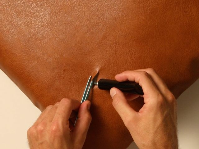 DIY Bostik UK Ideas & Inspiration - Leather sofa cushion repair 6