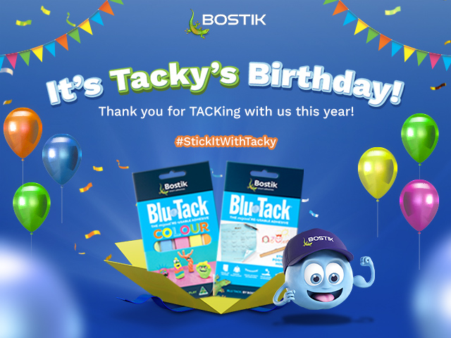 Bostik DIY Australia Stationery BluTack 53rd Birthday teaser image