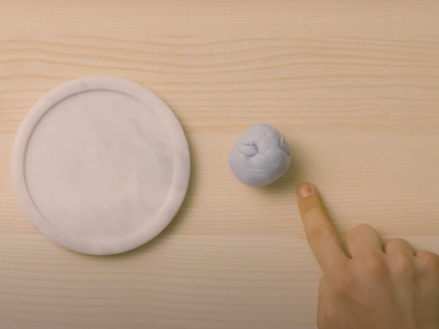 Bostik DIY Russia how to decorate a plate with blu tack step 1