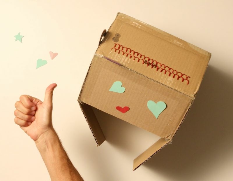 DIY Bostik UK Ideas & Inspiration - DIY cardboard dollhouse step 1