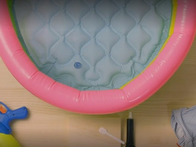 DIY Bostik Ireland Ideas and Inspiration Repair Childs Paddling Pool Step 1
