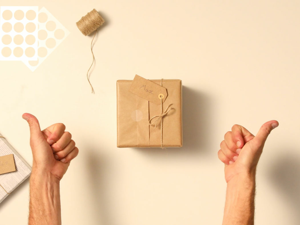 Bostik DIY Greece tutorial sustainable gift wrapping ideas step 7
