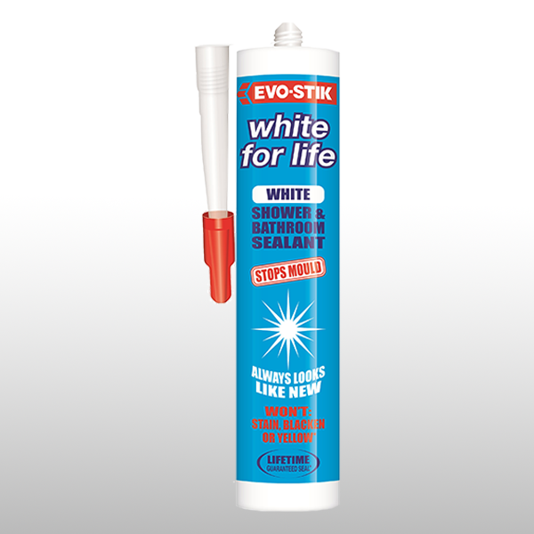 Bostik DIY Ireland product Evo-Stik white shower bathroom sealant