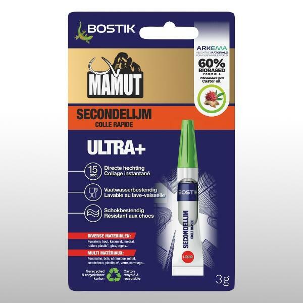 Bostik DIY Nederland lijmen repareren mamut secondenlijm product image