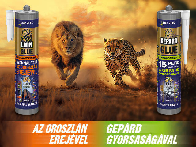 Bostik DIY Homepage Gepard Glue banner HU