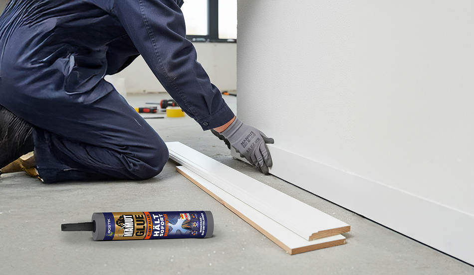 Bostik DIY Germany How to baseboard on plaster teaser image