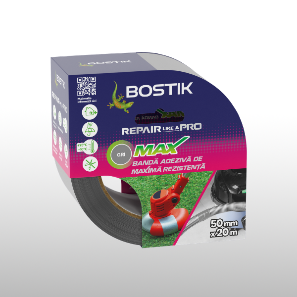 Bostik DIY Moldova Max Strong Duct Tape Gris packshot