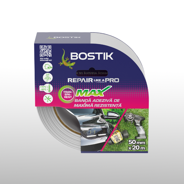 Bostik DIY Romania Max Strong Duct Tape Transparent packshot