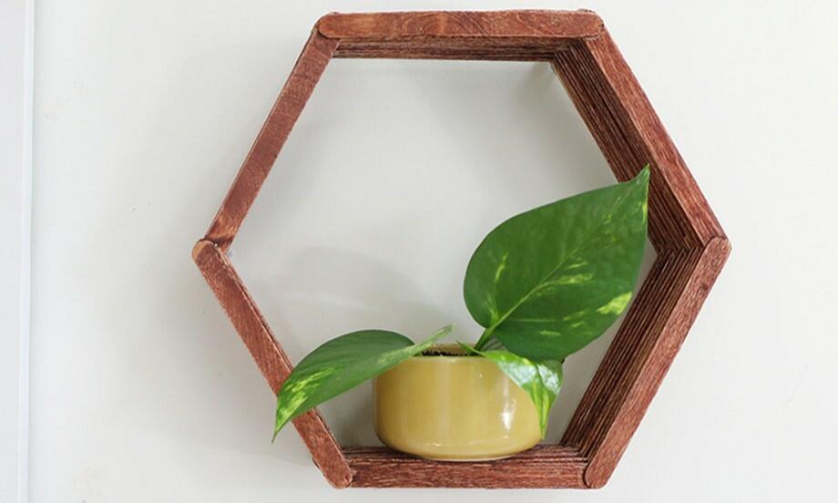 Thai tutorials hexagon shelf project