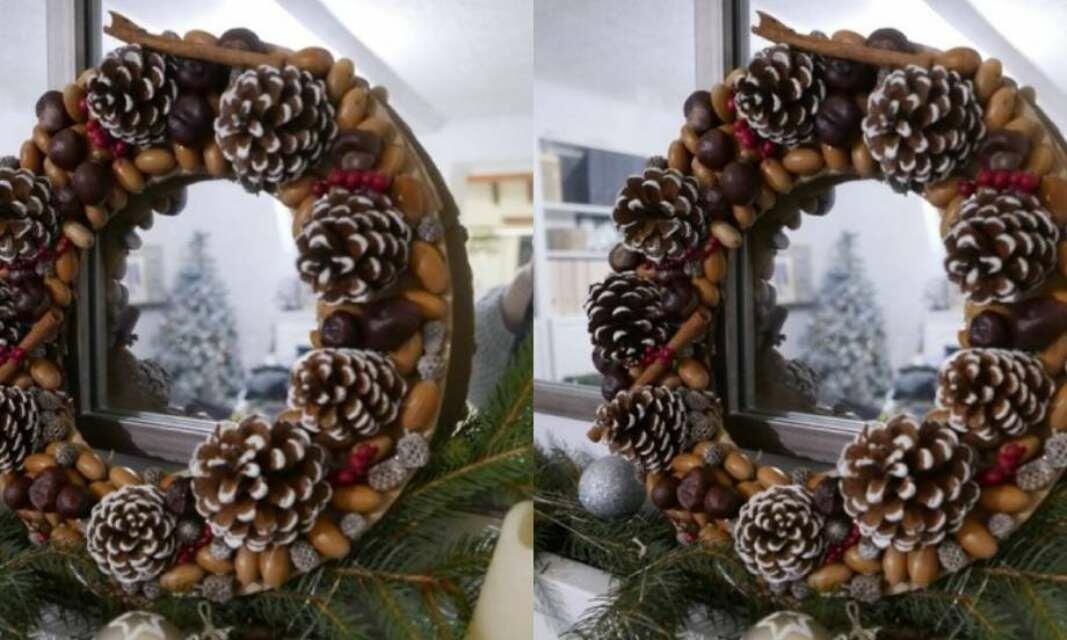 UK ideas DIY Christmas wreath teaser