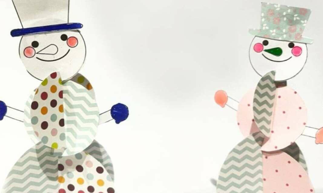 UK ideas inspiration 3d snowman paper craft teaser