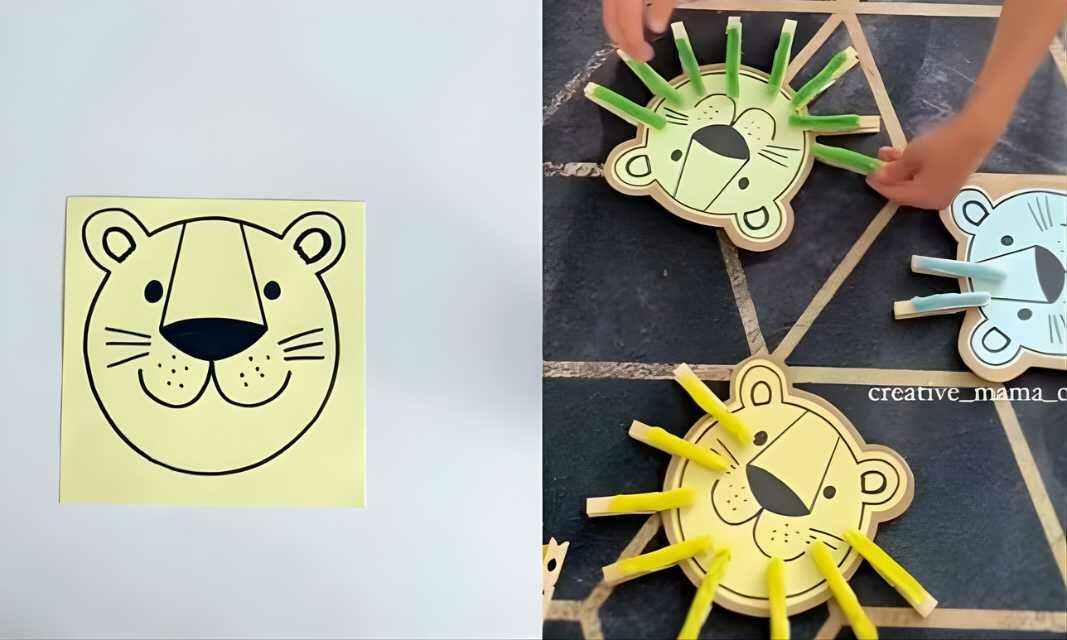 UK ideas inspiration easy lion craft teaser
