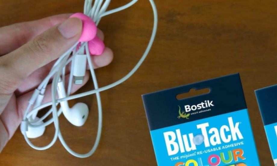 Philippines organize your earphones with Blu tack teaser