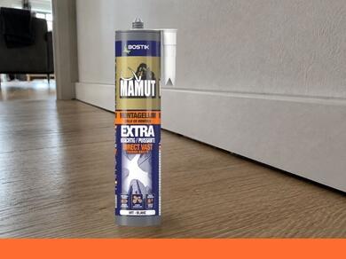 Bostik Mamut montagelijm voor plintafwerking