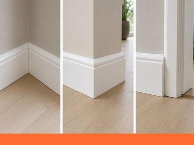 Voorbeelden van netjes afgewerkte plinthoeken
