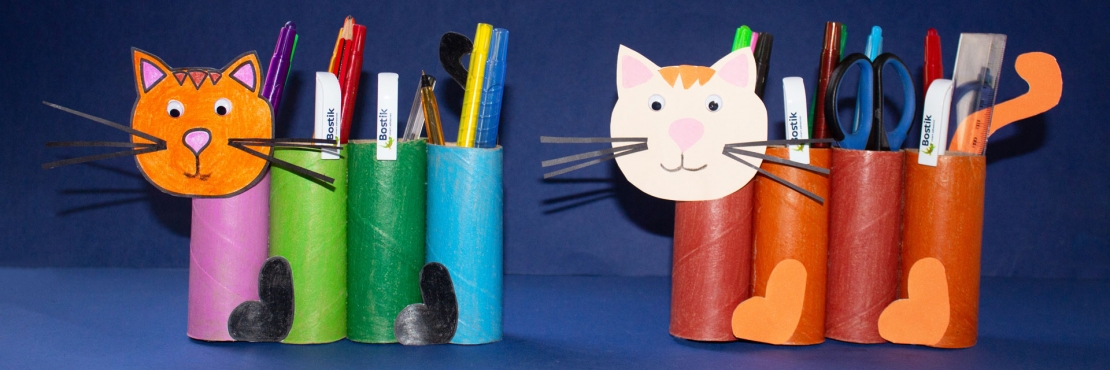 Bostik DIY South Africa Tutorial Paper Roll Cat Banner