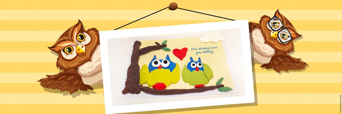 Bostik DIY South Africa Tutorial Fathers Day Owl Card Banner