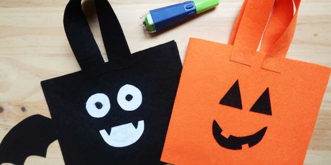 Bostik DIY Romania tutorial Halloween bag banner image