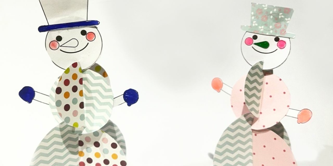 Bostik DIY Ireland 3D Snowman Paper Craft Banner