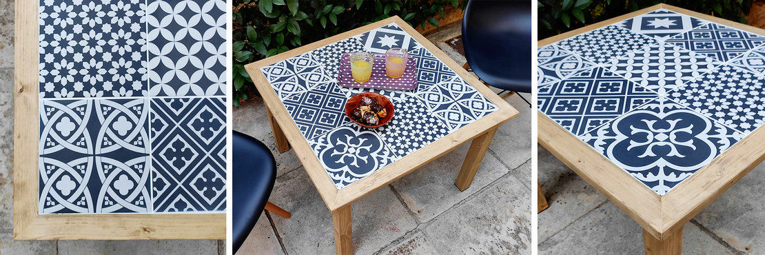 Bostik DIY Greece Tutorial Coffee Table step banner image
